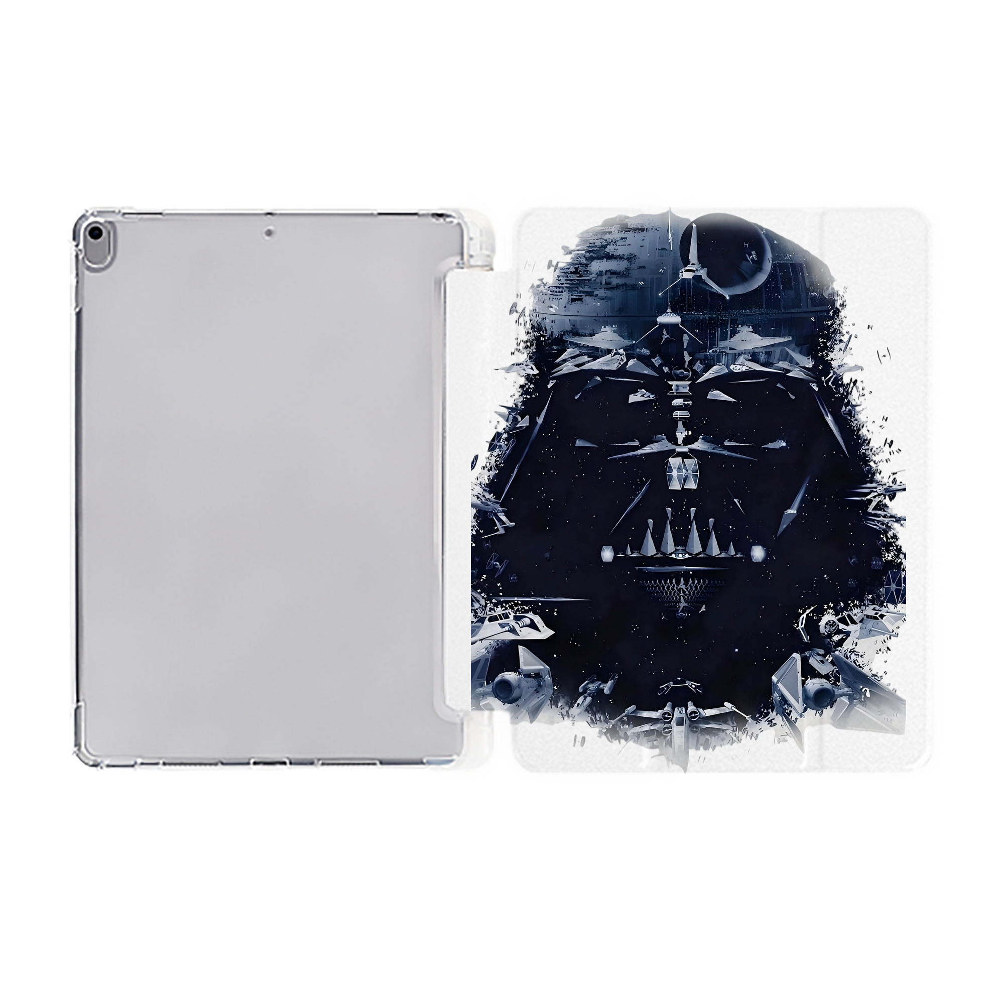 （画像用） スター・ウォーズ Star Wars IPad ケース ペン収納付き 三つ折りスタンド PUレザー×シリコン 対応機種9.5/10.5/10.9インチ